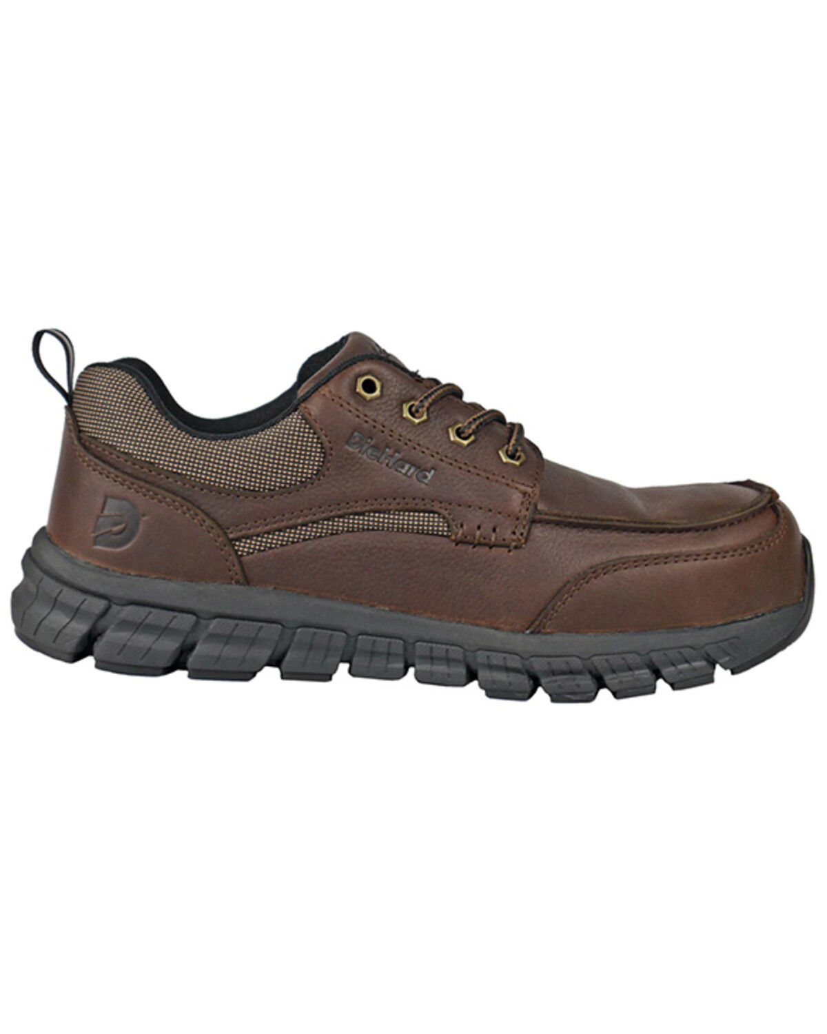 Image #2 - Die Hard Men's Sunbird Lace-Up Work Shoes - Composite Toe, Brown, hi-res