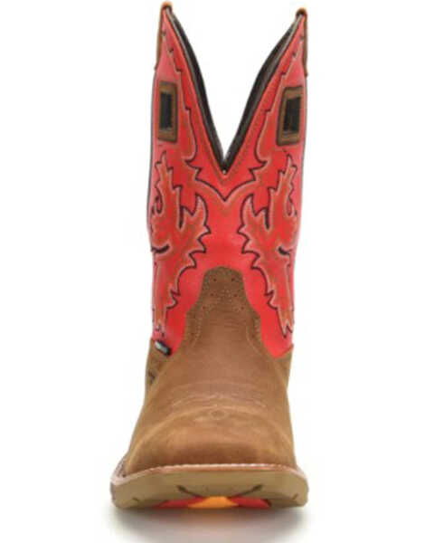 Image #4 - Double H Men's Henley Waterproof Western Work Boots - Composite Toe, Brown, hi-res