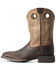 Image #2 - Ariat Men's Sport Ranger Barley Western Performance Boots - Broad Square Toe, Brown, hi-res