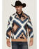 Image #1 - RANK 45® Men's Southwestern Print 1/4 Zip-Up Pullover, Tan, hi-res