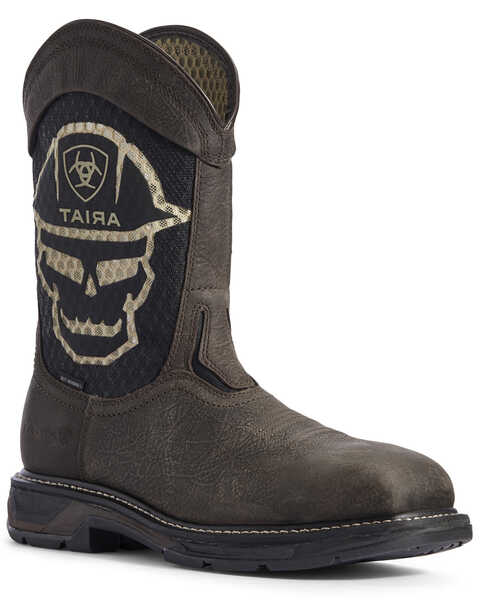 Ariat Men's Bold WorkHog® VentTEK Western Work Boots - Composite Toe, Brown, hi-res