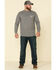 Image #3 - Carhartt Men's M-FR Midweight Signature Logo Long Sleeve Work Shirt - Big, Grey, hi-res