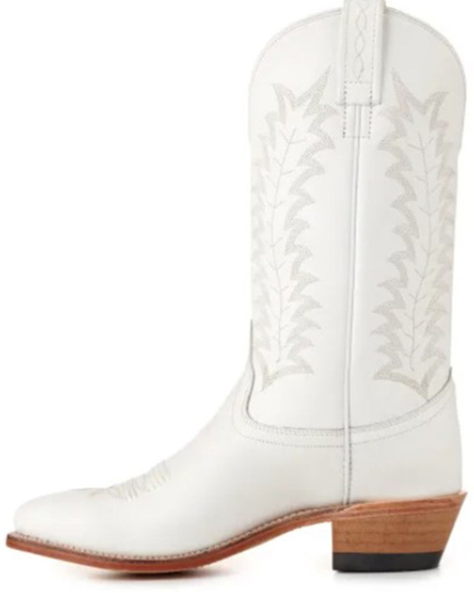 Old West Women's Western Boots Round Toe, White — free download