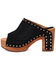 Image #3 - Dingo Women's Echo Wooden Sandals, Black, hi-res