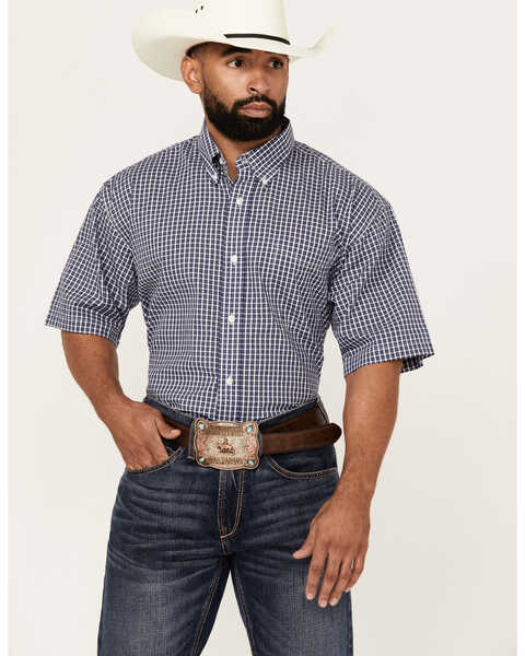Wrangler Men's Assorted Riata Plaid Button-Down Western Shirt , Multi, hi-res