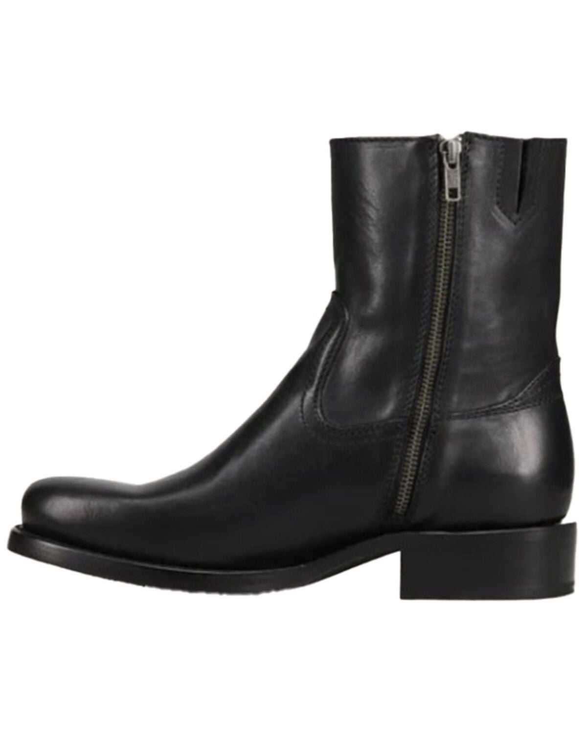 Image #4 - Frye Men's Campus Inside Zip Ankle Boots - Round Toe, Black, hi-res