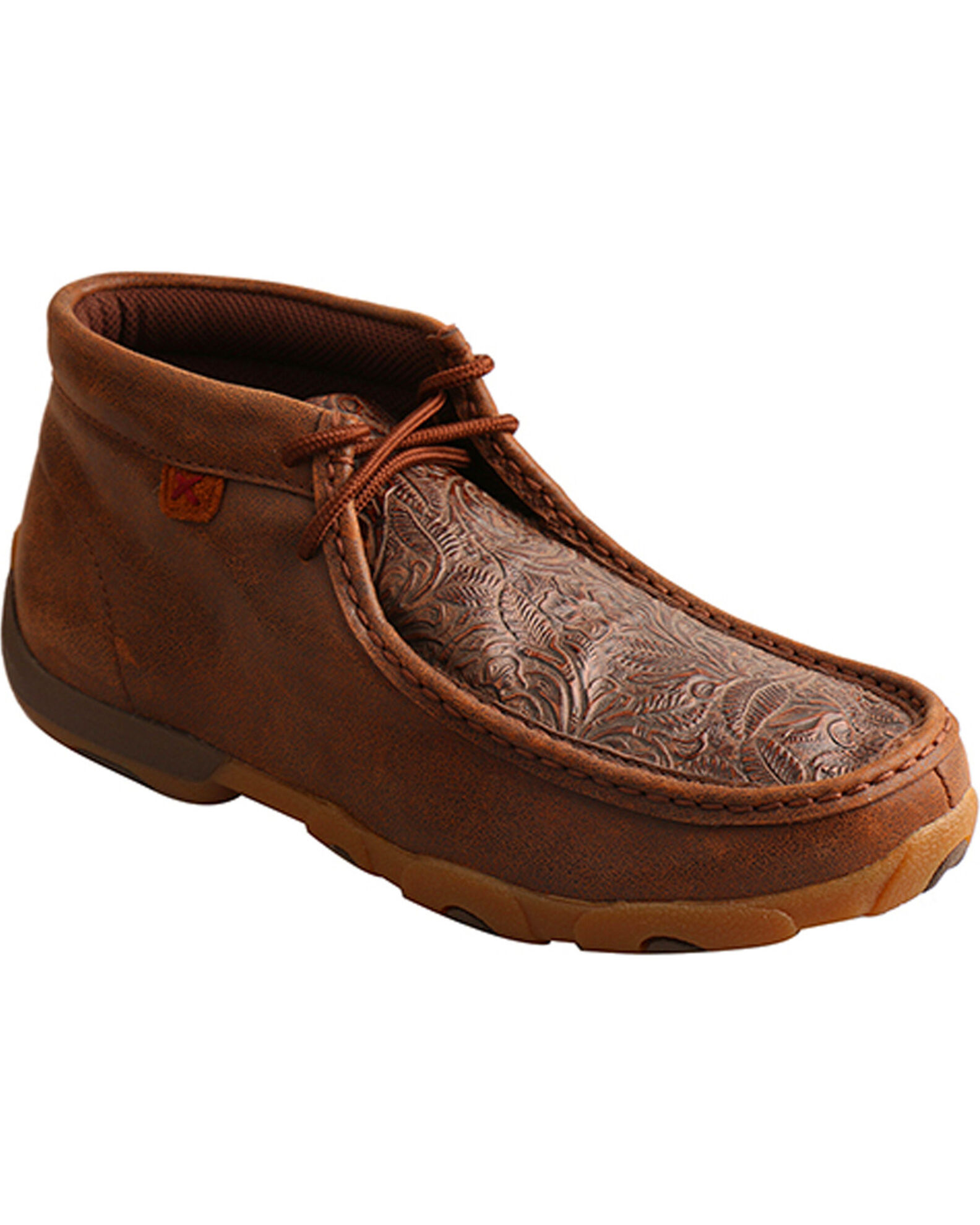 Twisted X Women s Brown Driving Moc Shoes Moc Toe Country