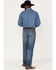 Image #3 - Wrangler Retro Men's Faded Indigo Medium Wash Stretch Slim Straight Premium Green Jeans, , hi-res