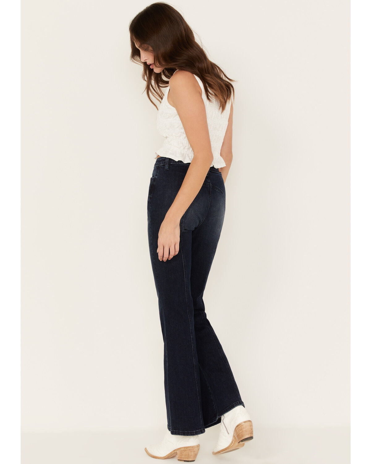 Image #3 - Shyanne Women's Seamed Back Bootcut Jeans, Dark Wash, hi-res