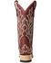 Image #5 - Lane Women's Saratoga Western Boots - Square Toe, Ruby, hi-res