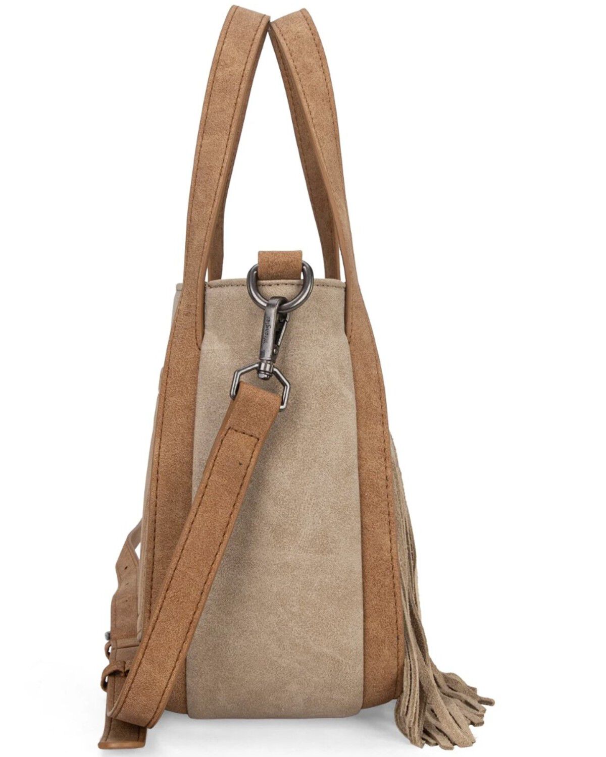 Image #3 - Wrangler Women's Toe Tone Fringe Crossbody Bag, Tan, hi-res