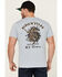 Image #4 - Brixton Men's El Toro Short Sleeve Graphic T-Shirt, Light Blue, hi-res