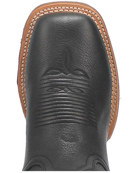 Image #6 - Dan Post Men's Milo Western Performance Boots - Broad Square Toe, Black, hi-res