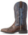 Ariat Men's Dynamic Brown Western Boots - Wide Square Toe, Brown, hi-res