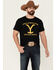 Image #1 - Changes Men's Yellowstone Dutton Ranch Logo Short Sleeve T-Shirt , Black, hi-res
