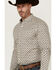 Image #2 - RANK 45® Men's Libreville Geo Print Long Sleeve Button-Down Performance Stretch Western Shirt, Dark Blue, hi-res