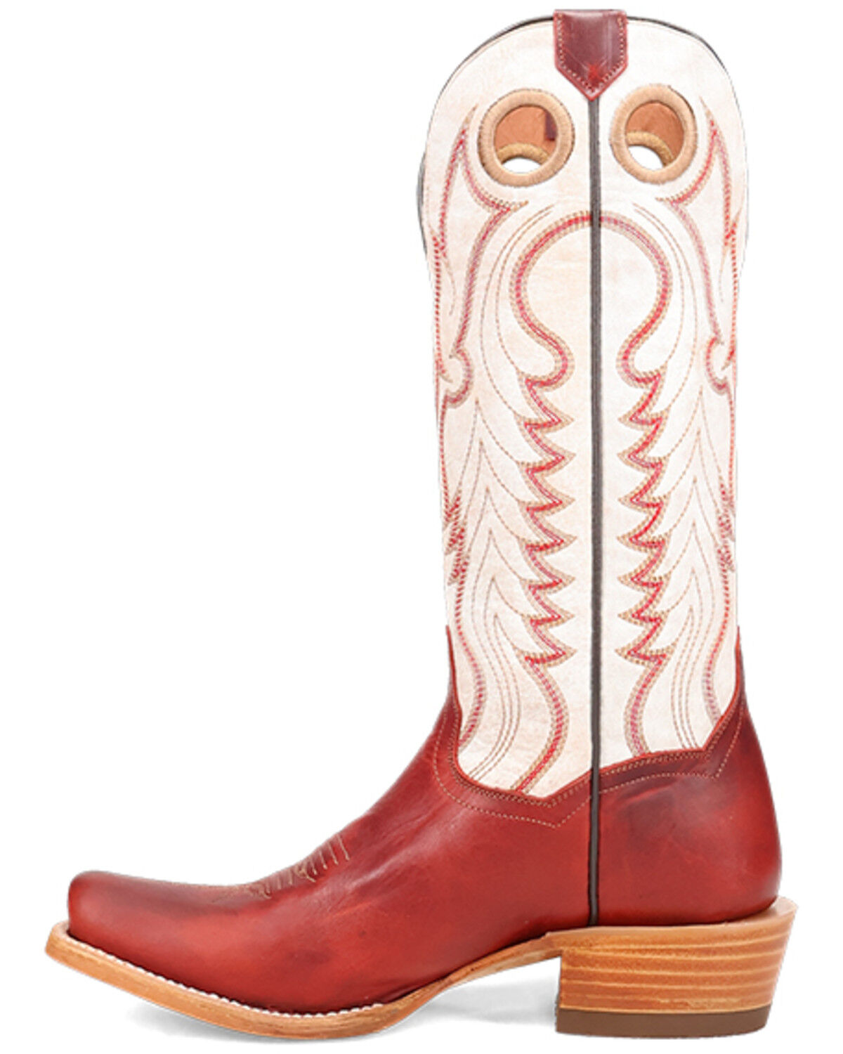 Image #3 - Dan Post Women's Adeline Tall Western Boots - Square Toe, Red, hi-res