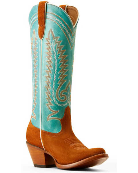 Ariat Women's Ambrose Tall Western Boots - Medium Toe , Brown, hi-res