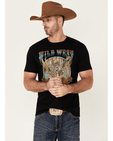 Southern Sierra Men's Wild West Music Fest Graphic Short Sleeve T-Shirt , Black, hi-res