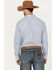 Image #4 - George Strait by Wrangler Men's Paisley Print Long Sleeve Button-Down Western Shirt, Blue, hi-res