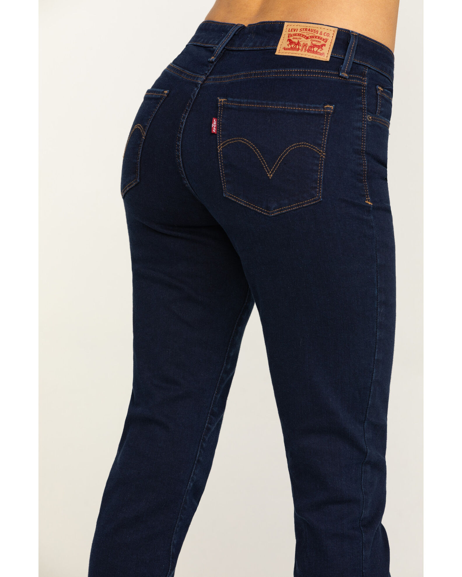 Image #5 - Levi’s Women's Mid Rise Skinny Jeans, Blue, hi-res