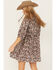 Image #4 - Revel Women's Floral Mini Dress, Taupe, hi-res