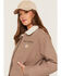 Image #2 - Carhartt Women's Crawford Sherpa Detroit Jacket, Brown, hi-res