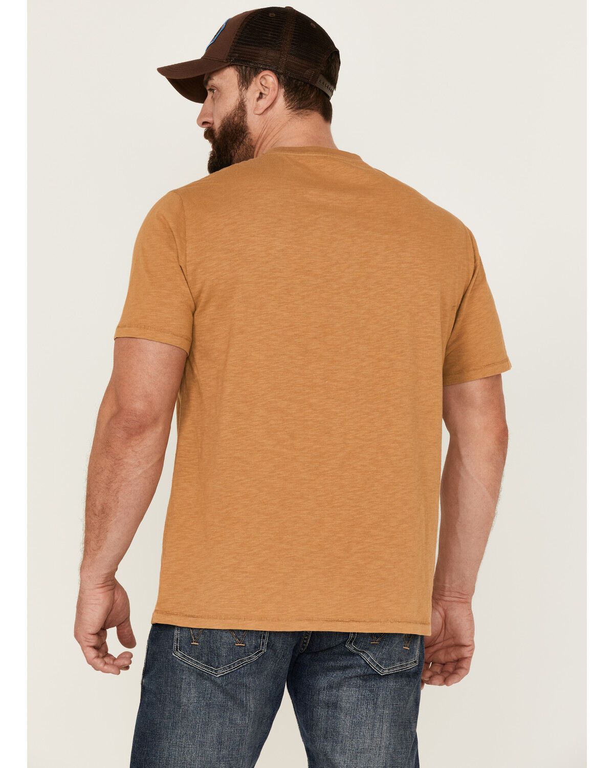 Image #4 - Brothers and Sons Men's Provisions Weathered Slub Graphic Short Sleeve T-Shirt, Sand, hi-res