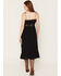 Image #4 - Sadie & Sage Women's Pintuck Lace Sleeveless Midi Dress, Black, hi-res