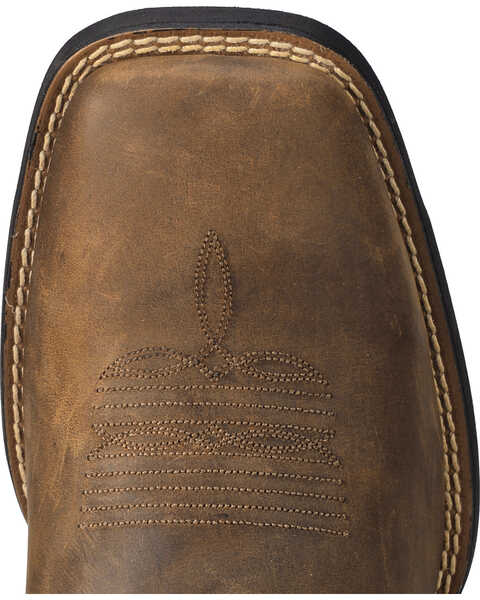 Image #6 - Ariat Men's Distressed Camo Sport Patriot Western Boots - Broad Square Toe , Brown, hi-res