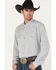 Image #2 - RANK 45® Men's Roughie Performance Long Sleeve Western Button-Down Shirt , Grey, hi-res