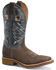 Image #1 - Double H Men's Fernandes Western Work Boots - Soft Toe, Medium Brown, hi-res