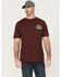 Image #1 - Ariat Men's Rebar Cotton Strong Hard Head Short Sleeve Graphic Work T-Shirt, Red, hi-res