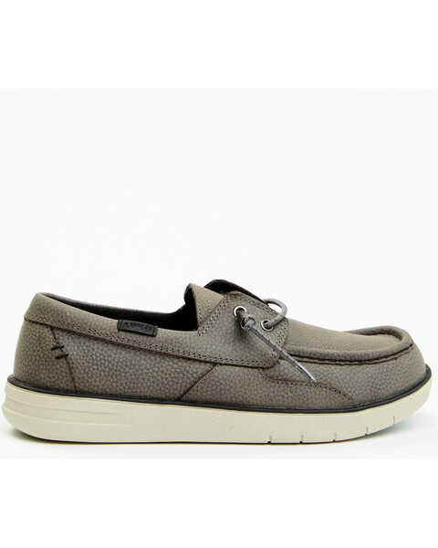 Image #2 - RANK 45® Men's Sanford Western Casual Shoes - Moc Toe, Grey, hi-res