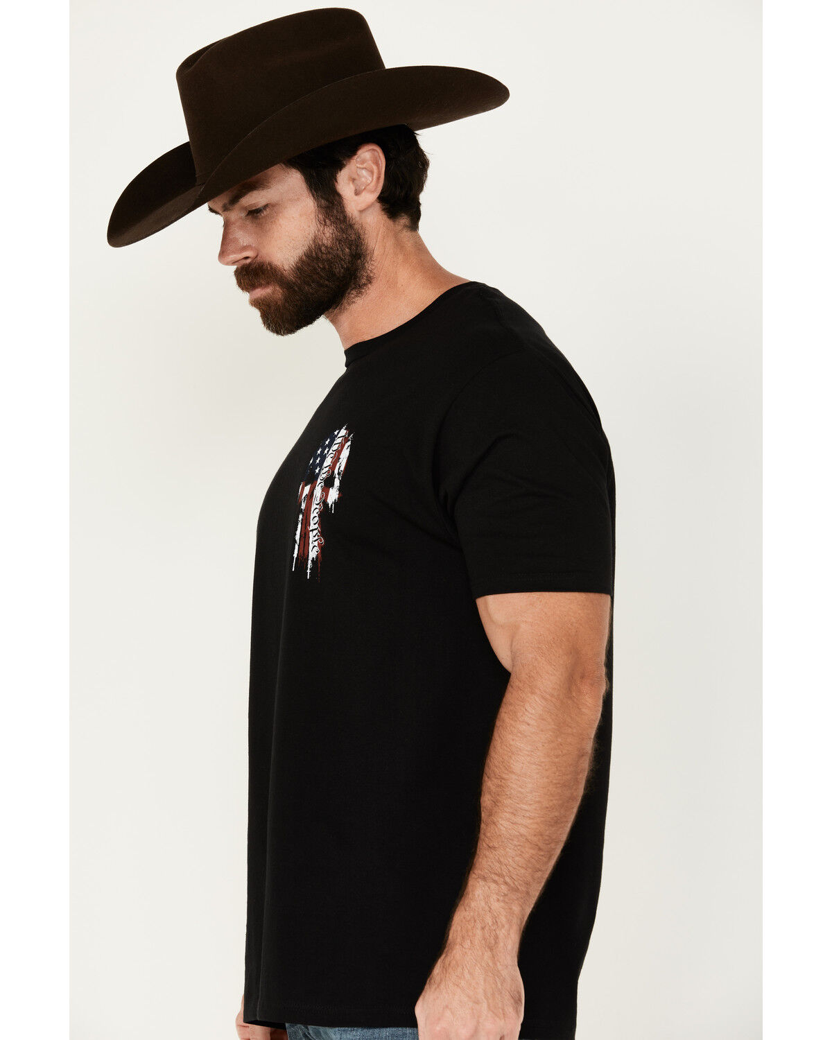 Image #4 - Howitzer Men's Skull Short Sleeve T-Shirt, Black, hi-res