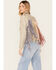 Image #1 - Western & Co Women's Metallic Dreams Fringe Leather Jacket, White, hi-res