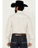 Image #4 - Roper Men's Striped Long Sleeve Pearl Snap Western Shirt - Tall , Cream, hi-res
