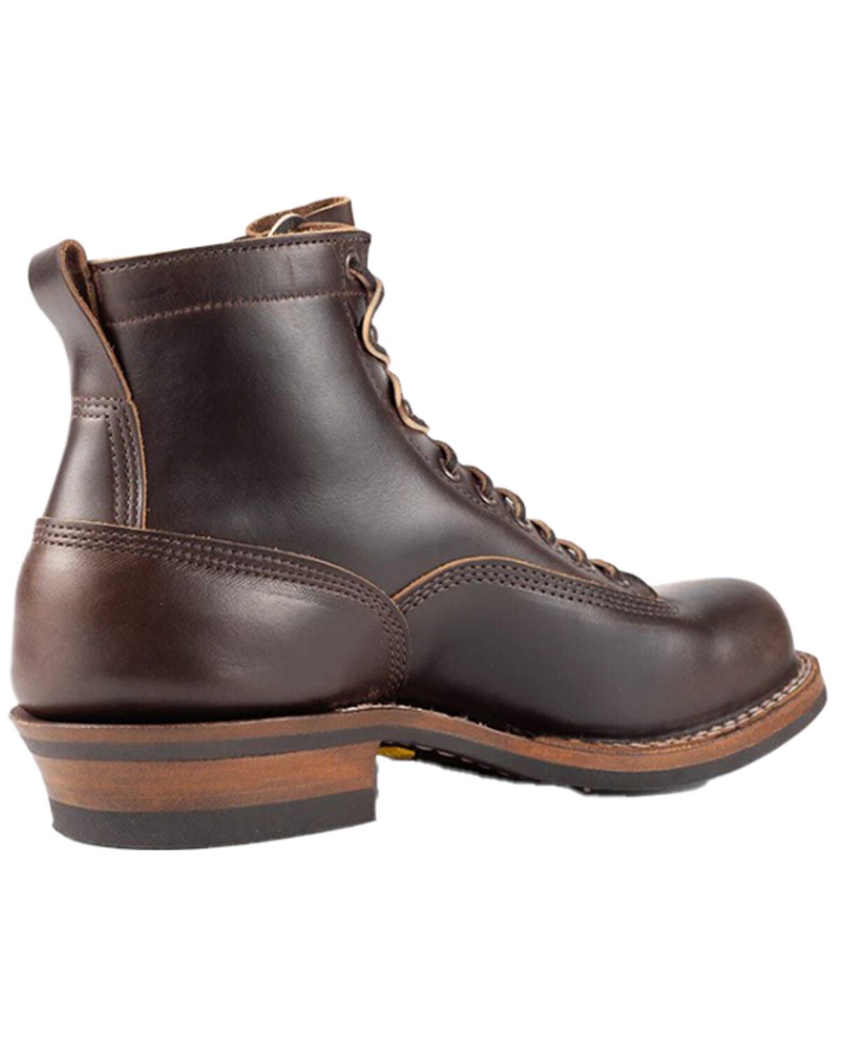 Image #2 - White's Boots Men's Cutter 6" Lace-Up Work Boots - Round Toe, Coffee, hi-res