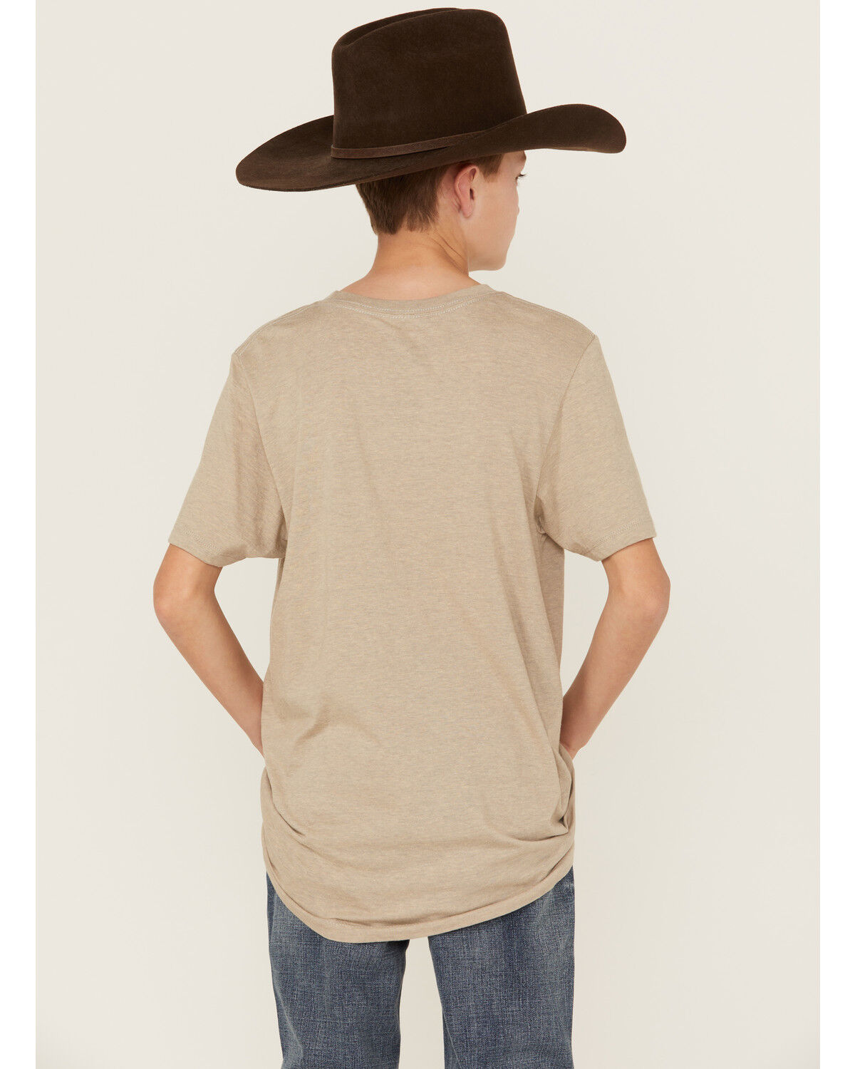Image #4 - Cody James Boys' Cowboy Sketch Short Sleeve Graphic T-Shirt, Oatmeal, hi-res
