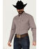 Image #1 - Wrangler Men's Classics Plaid Print Long Sleeve Button-Down Western Shirt - Tall, Burgundy, hi-res