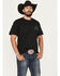 Image #2 - Howitzer Men's Liberty or Death Short Sleeve Graphic T-Shirt, Black, hi-res
