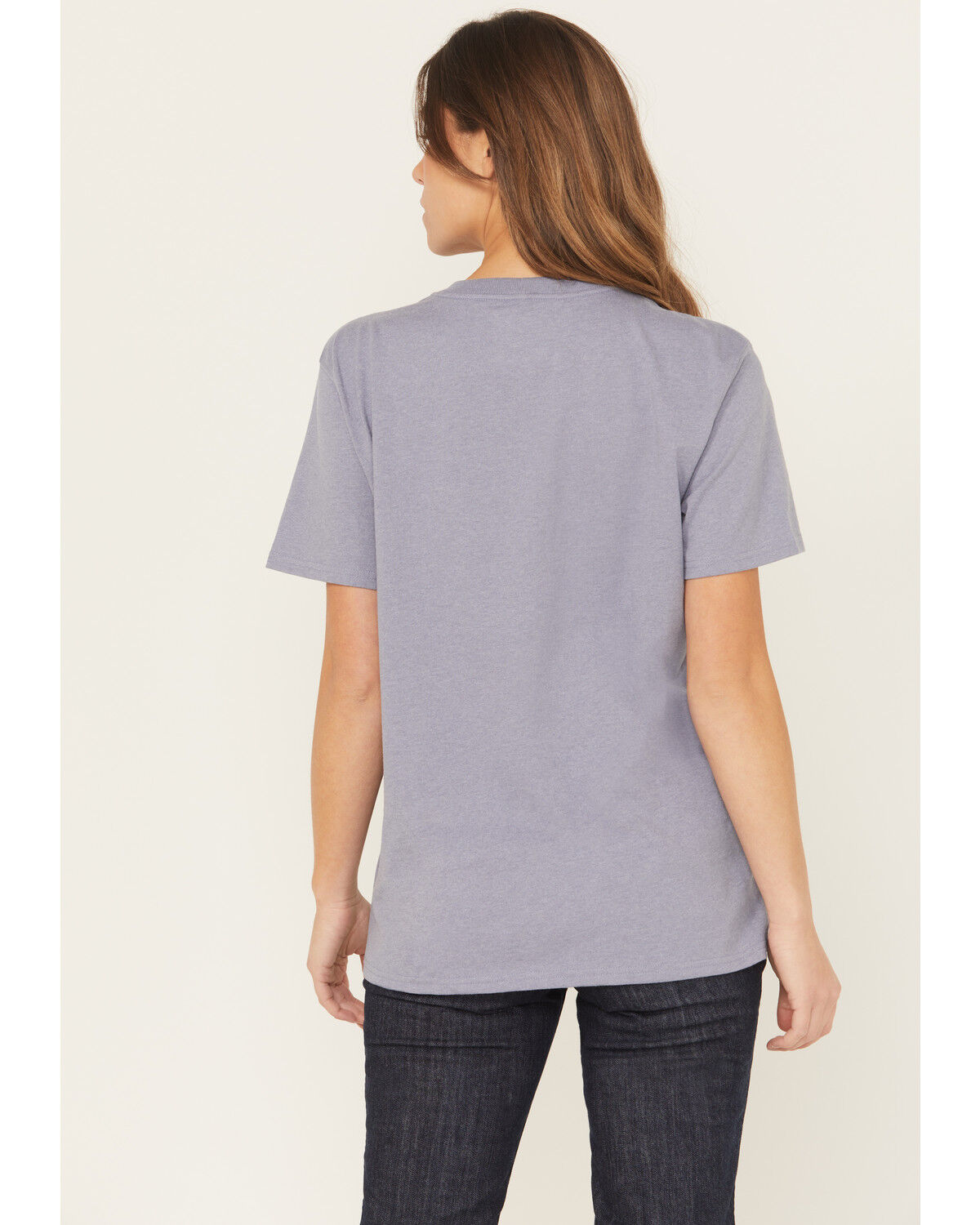 Image #4 - Carhartt Women's Loose Fit Heavyweight Short Sleeve Pocket Work Tee, Lavender, hi-res