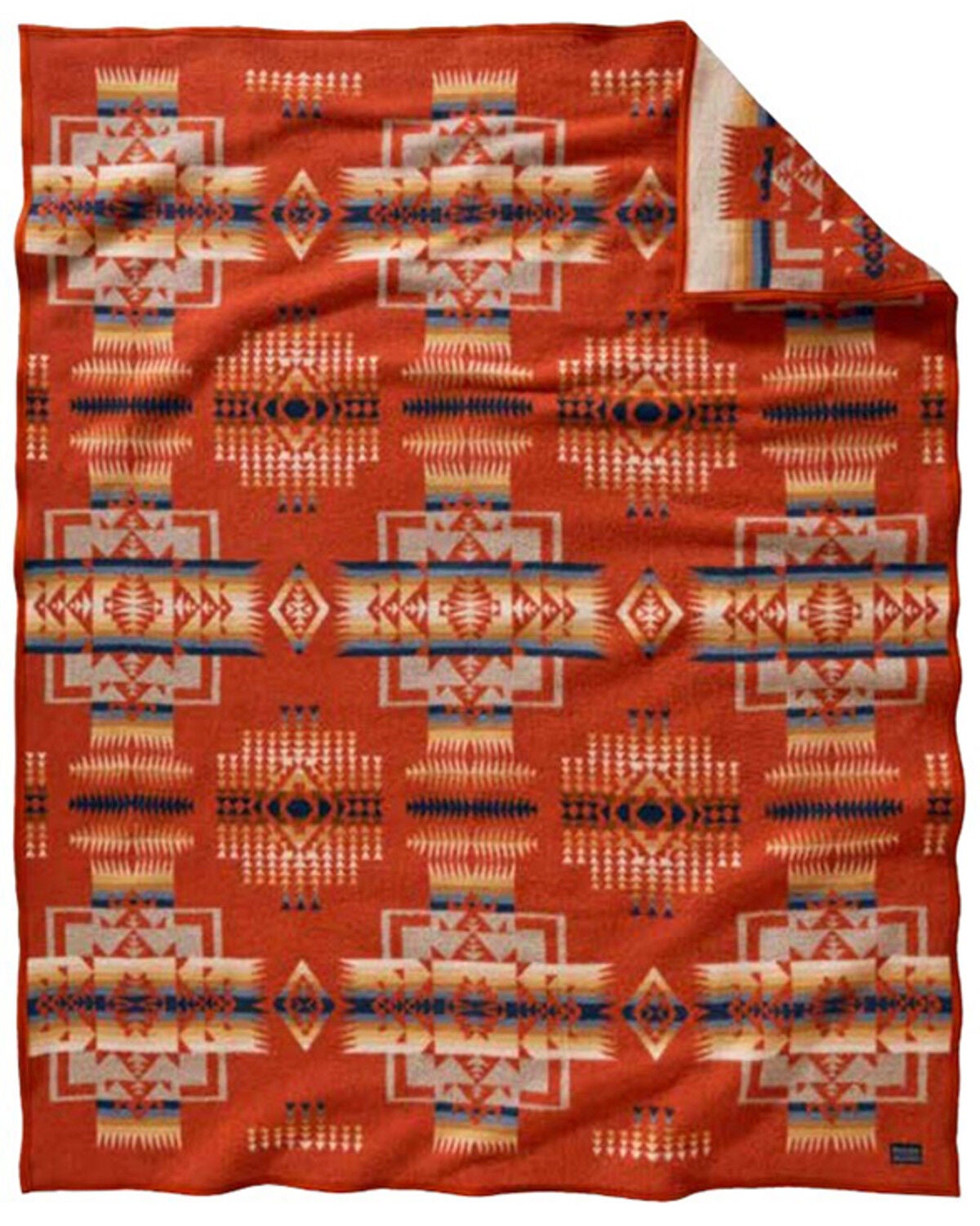 Pendleton Chief Joseph Chili Jacquard Wool Blanket - Twin, Red, hi-res