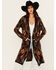 Image #1 - Cotton & Rye Women's Mosaic Concho Long Cardigan, Multi, hi-res