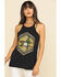 Rock & Roll Denim Women's Cactus Geo Graphic Tank Top, Black, hi-res