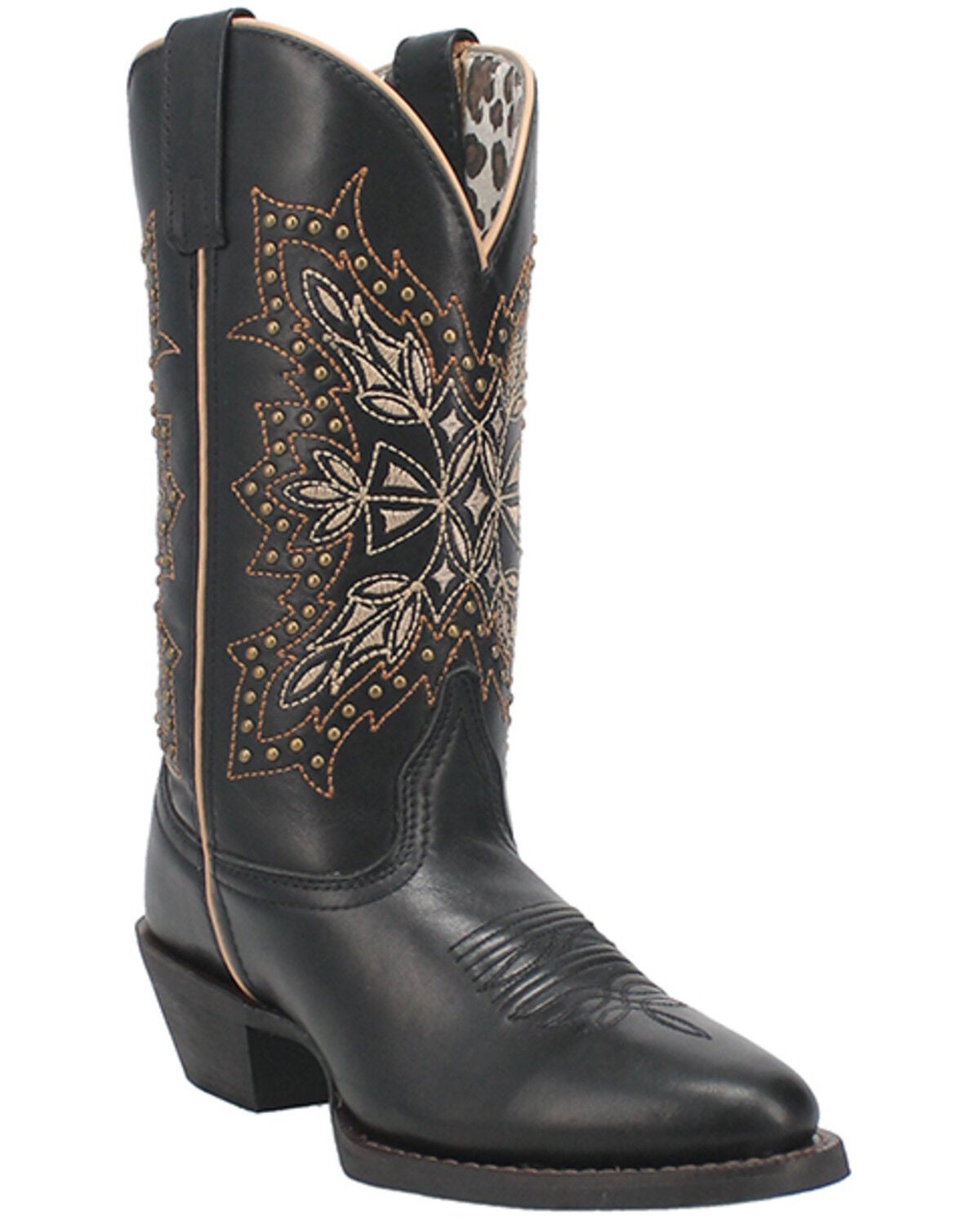 Laredo Women's Journee Western Boots - Round Toe, Black, hi-res