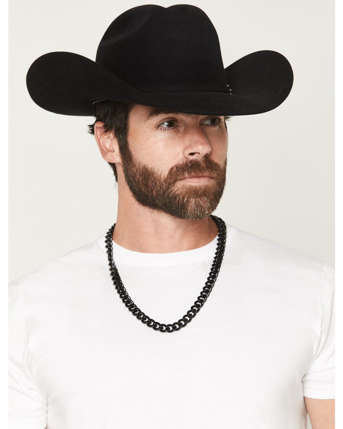 Image #1 - Cody James Men's Gunmetal Cuban Link Necklace, Silver, hi-res
