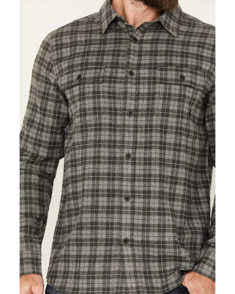 Image #3 - Brothers and Sons Men's Burleson Everyday Plaid Print Long Sleeve Button Down Flannel, Black, hi-res