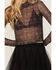 Image #3 - Rock & Roll Denim Women's Conversation Print Long Sleeve Cropped Shirt, Black, hi-res