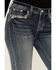 Image #4 - Grace in LA Women's Medium Wash Mid Rise Southwestern Print Pocket Stretch Bootcut Jeans, Medium Wash, hi-res